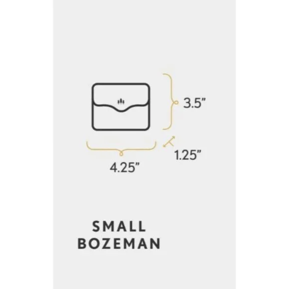 Portland Leather Small Bozeman Wallet Black Pebbled Brand New 4.25x3.5 - Picture 6 of 6